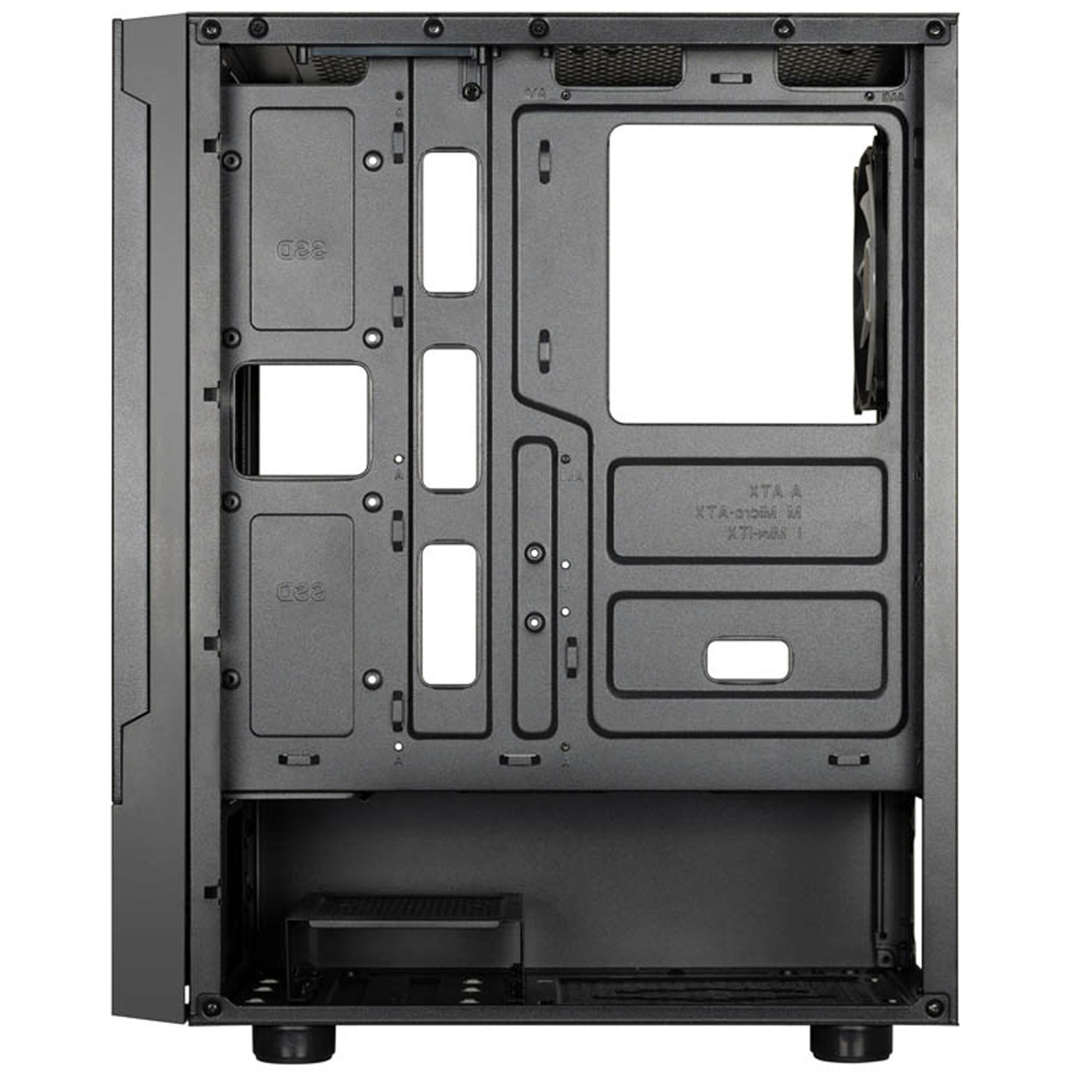 Gabinete Gamdias Talos E3 Mesh Media Torre Atx Cristal Sin Fuente Argb Blanco