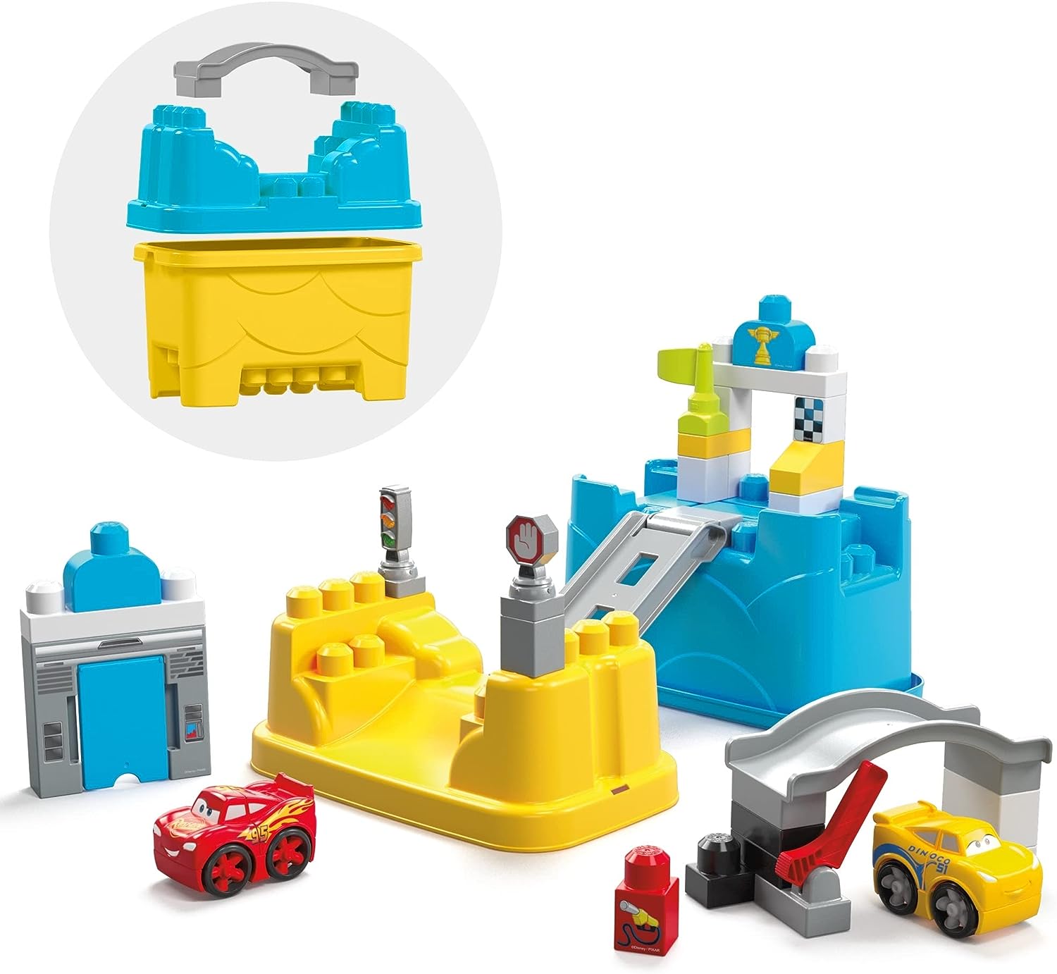 Mega Bloks Disney CARS Aventura de carreras del Rayo McQueen