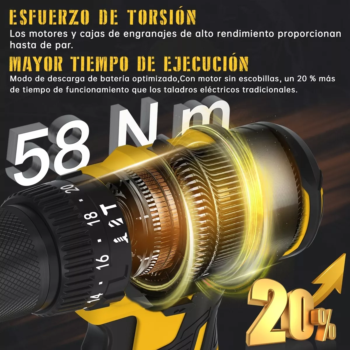 Taladro Rotomartillo Inalámbrico Sin Carbones 4.0ah