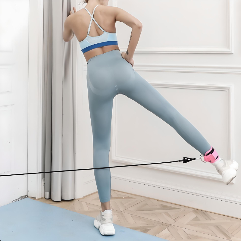 2 Pz Rosa Grillete Para Tobillo Gym Entrenamiento De Glúteo