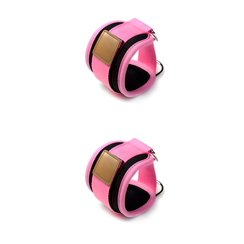 2 Pz Rosa Grillete Para Tobillo Gym Entrenamiento De Glúteo