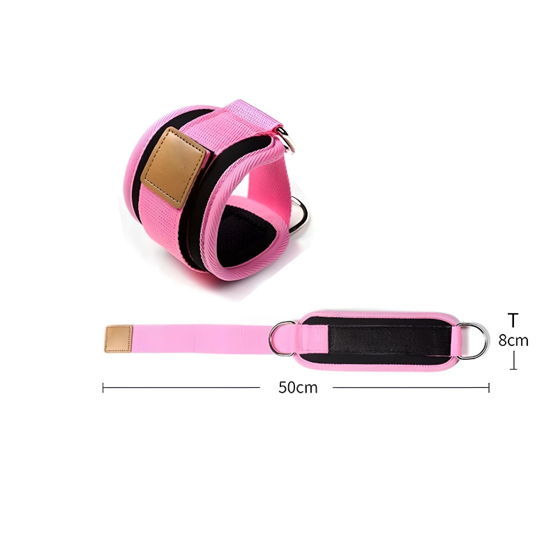2 Pz Rosa Grillete Para Tobillo Gym Entrenamiento De Glúteo