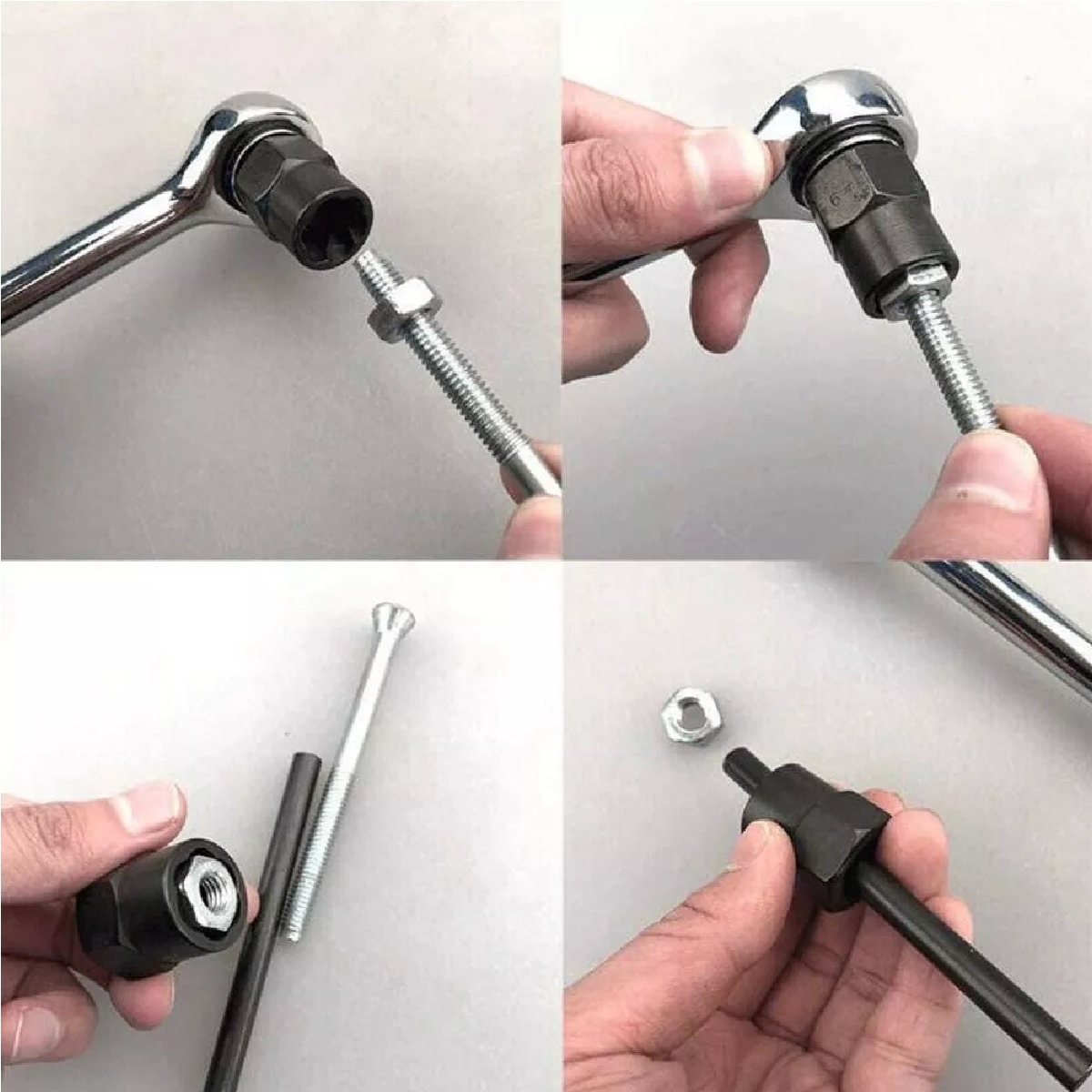 Extractores De Birlos Tornillos Tuercas 9-19mm Estuche 10pie