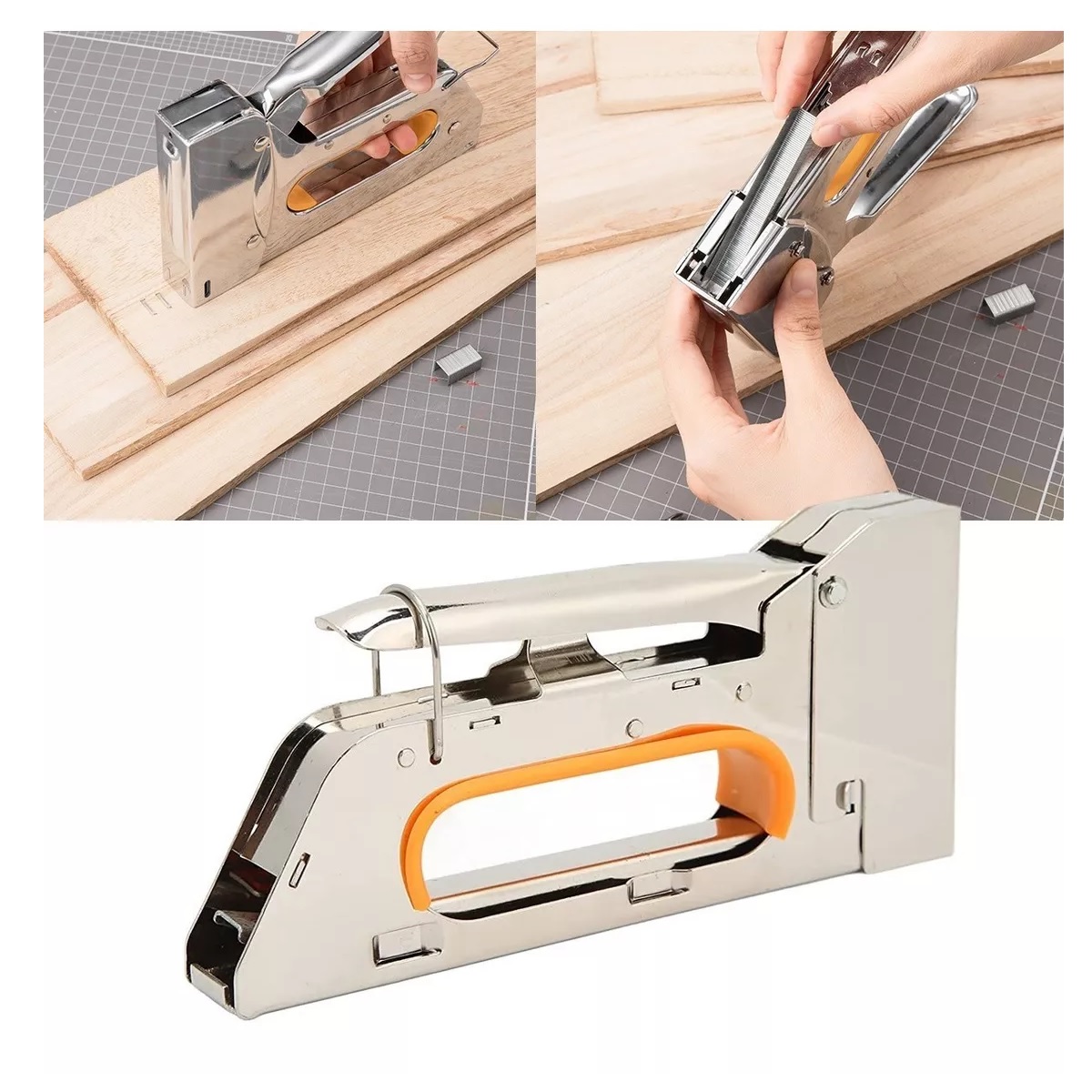 Engrapadora Tipo Pistola Para Tapiceria Con 2400 Grapas 