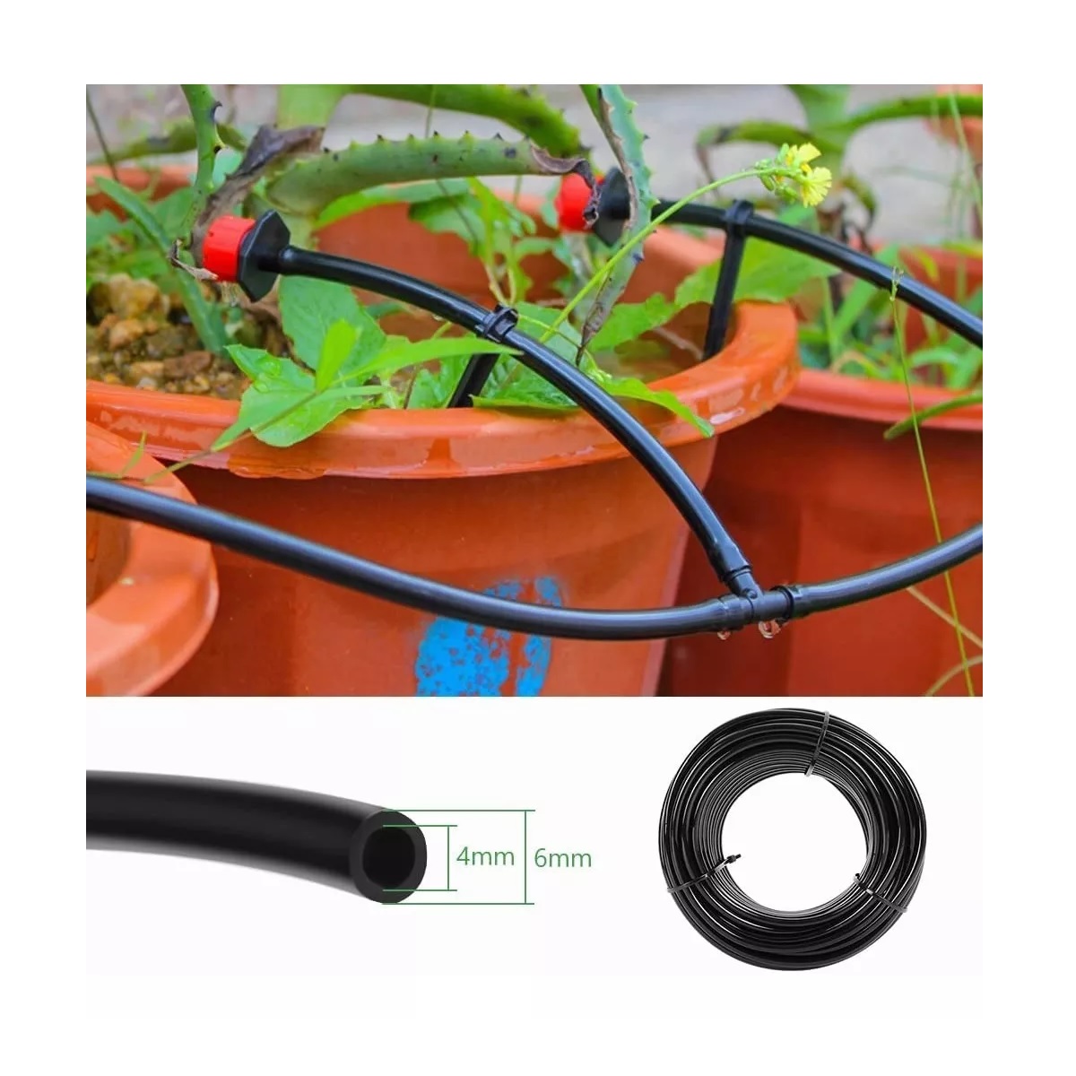Sistema De Riego Automático Por Goteo Ahorra Agua 50m 211pzs