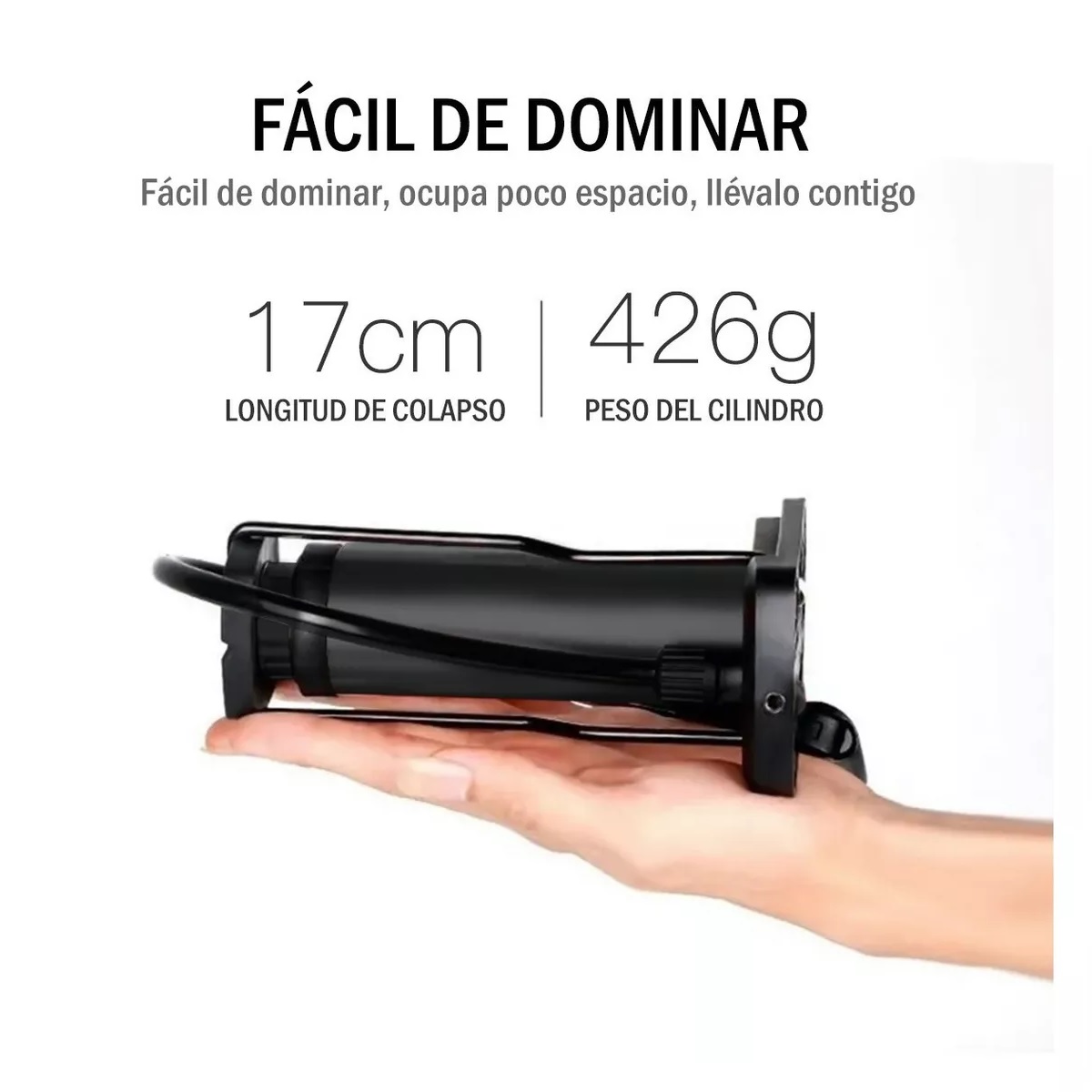 Mini Bomba De Pie Para Bicicleta Portátil Con Manómetro