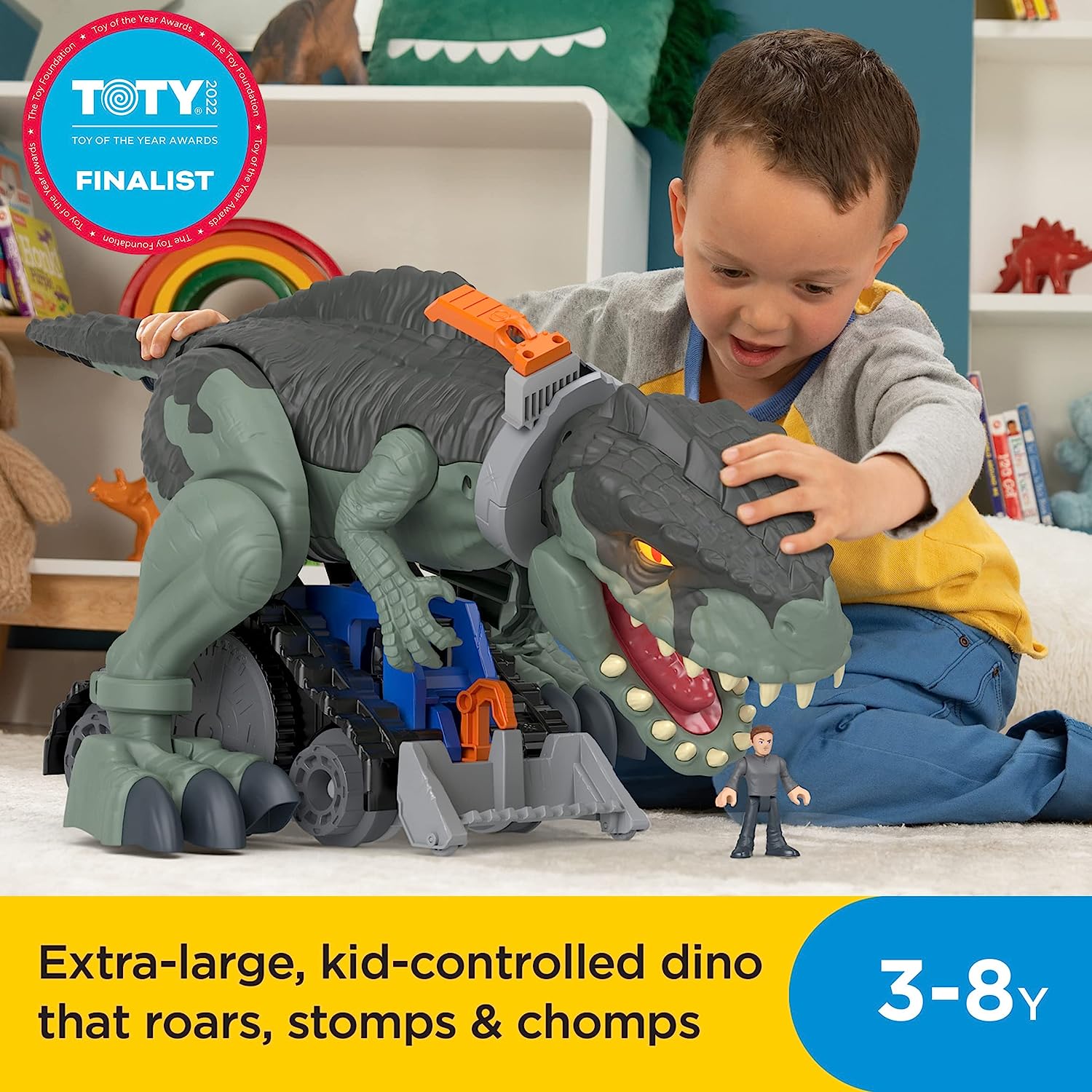 Imaginext Jurassic World Dinosaurio Mega Rugido SALVAJE GIGA