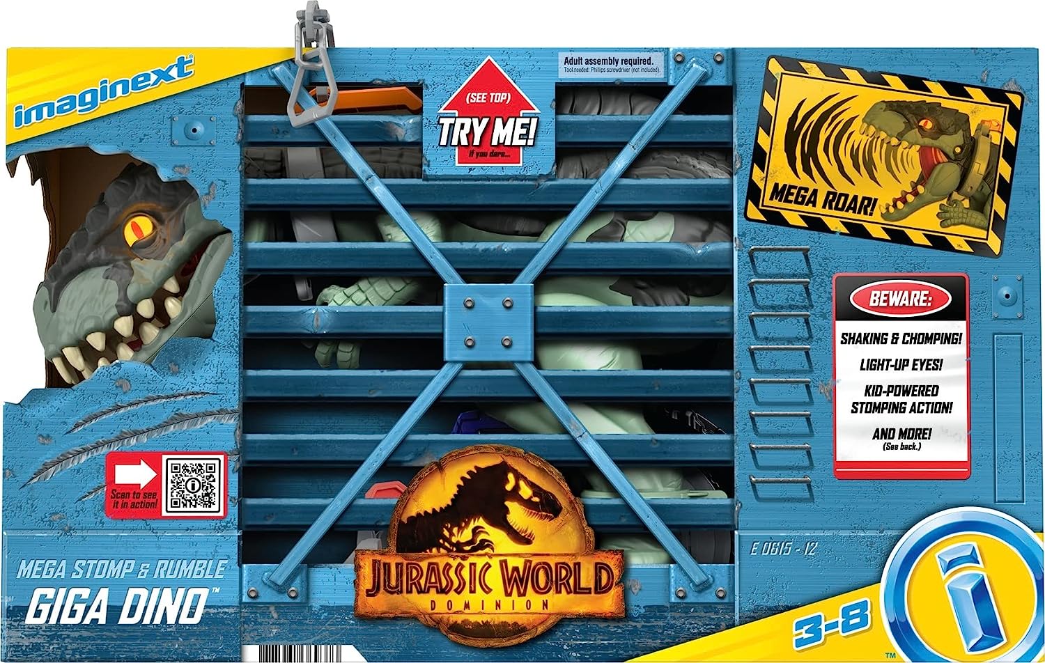 Imaginext Jurassic World Dinosaurio Mega Rugido SALVAJE GIGA