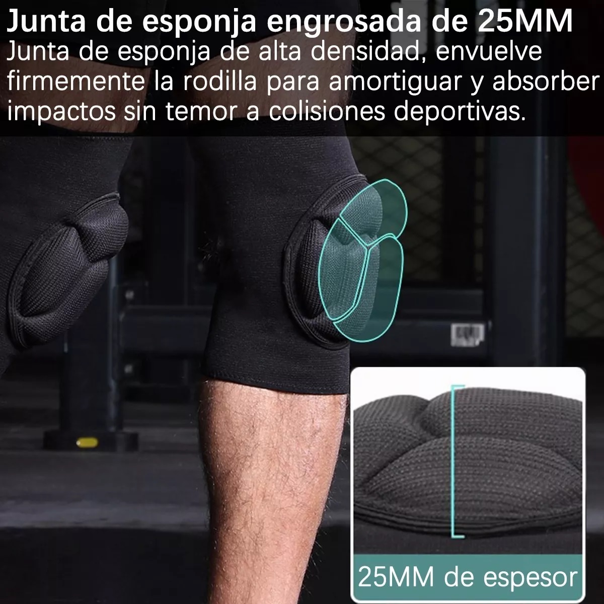 Rodilleras Para Deportes, Básquetbol Y Vóleibol, 1 Par S