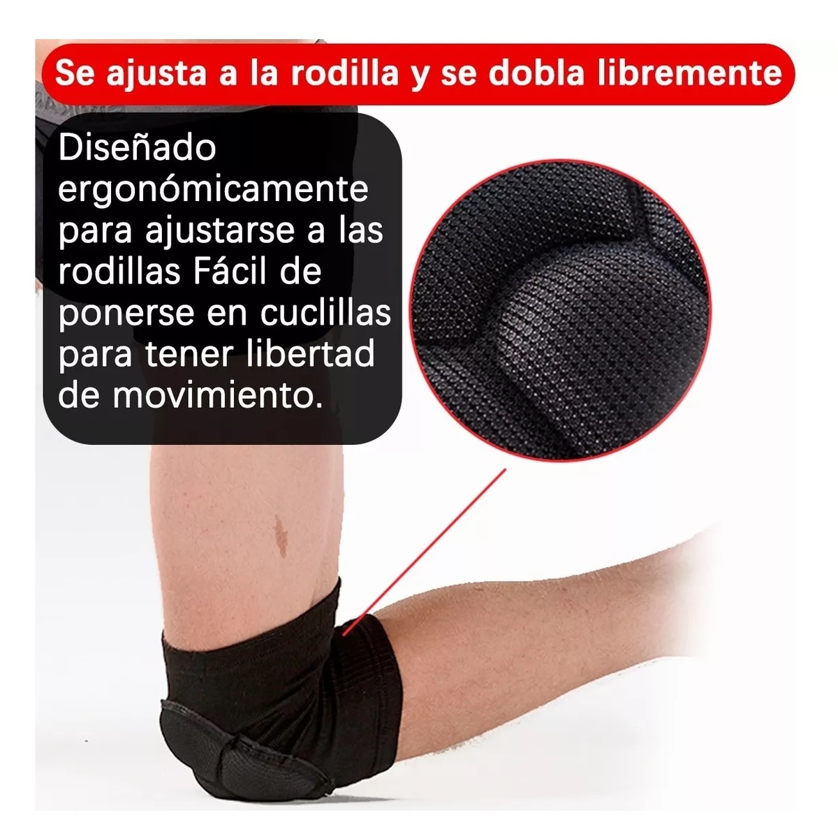 Rodilleras Para Deportes, Básquetbol Y Vóleibol, 1 Par S