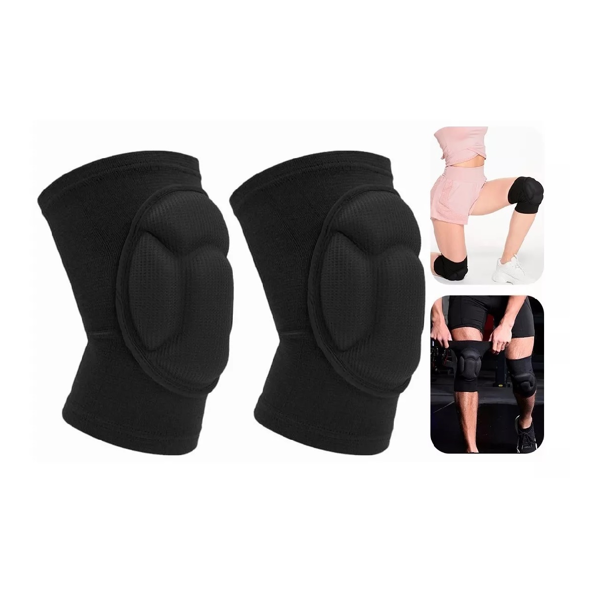 Rodilleras Para Deportes, Básquetbol Y Vóleibol, 1 Par L