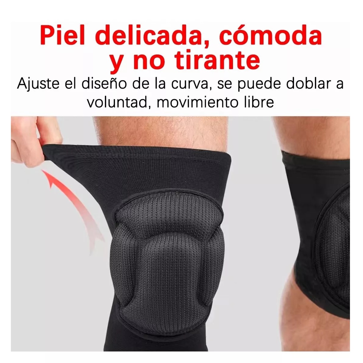 Rodilleras Para Deportes, Básquetbol Y Vóleibol, 1 Par L