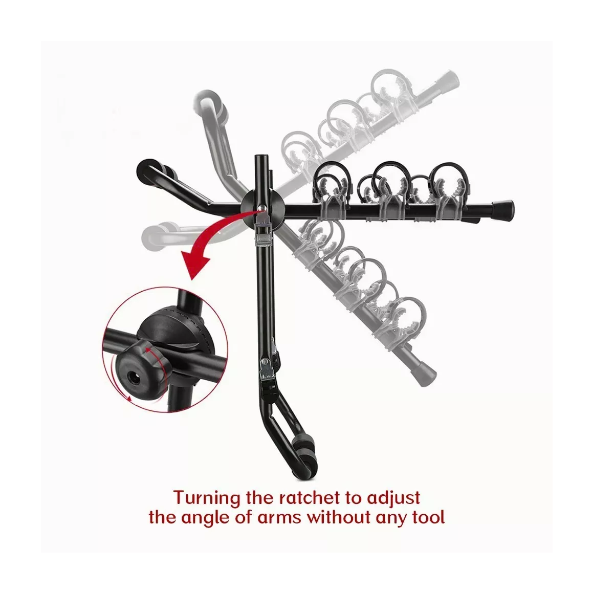 Porta Bicicleta Suspendido Para Auto De Coche 3 Bicicleta