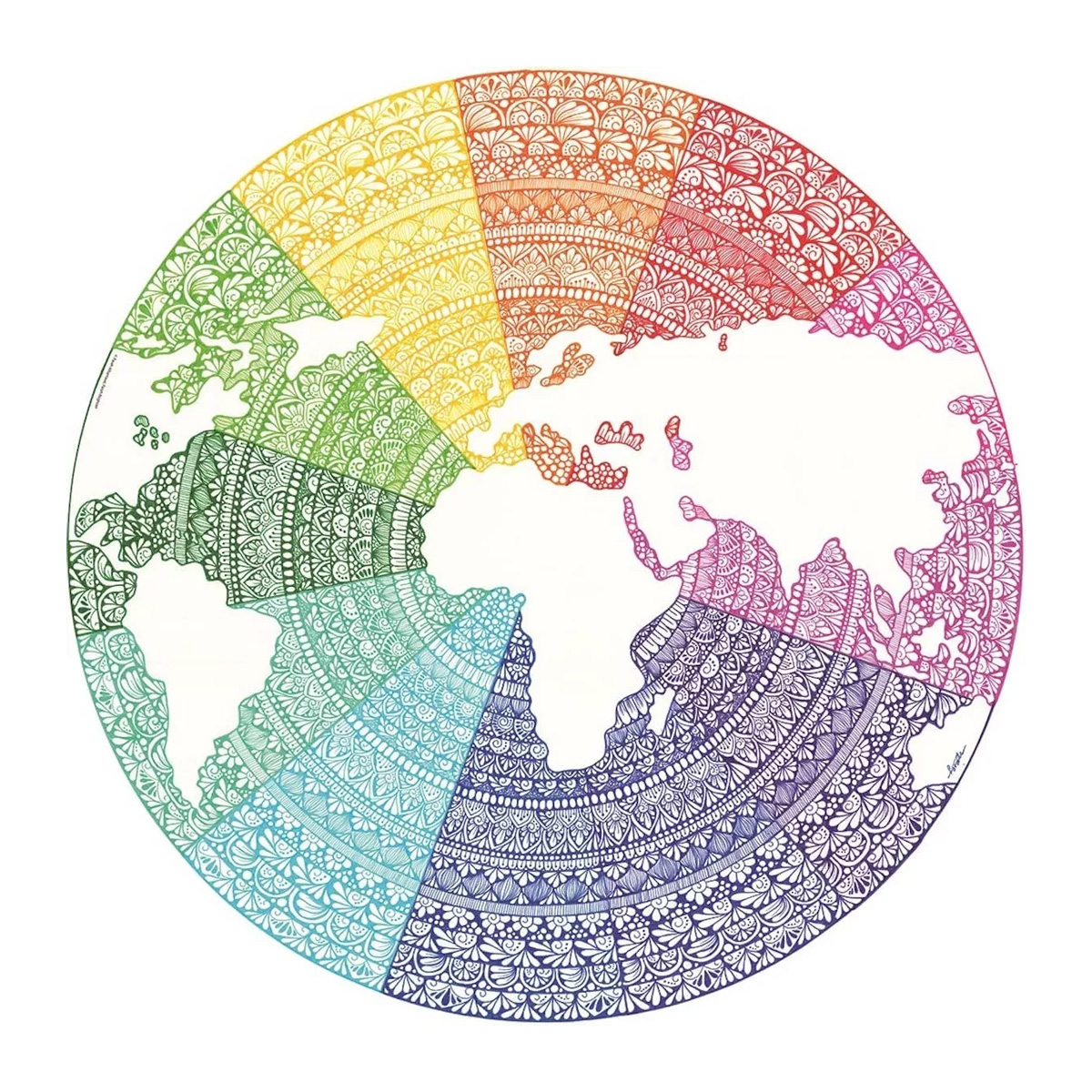 Rompecabezas Circulo Mándala 17168 Ravensburger 500pzs