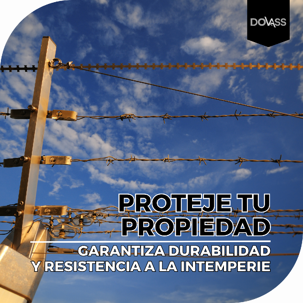 Alambre De Púas Dos Alambres Trenzados Para Cerca 300m Karlen Asegura tu propiedad Protección perimetral efectiva Calibre de 15.5mm Doble alambre trenzado