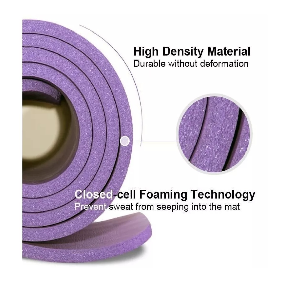 Tapete Para Yoga Ejercicio Entrenamiento Relajacion Fitness Purpura