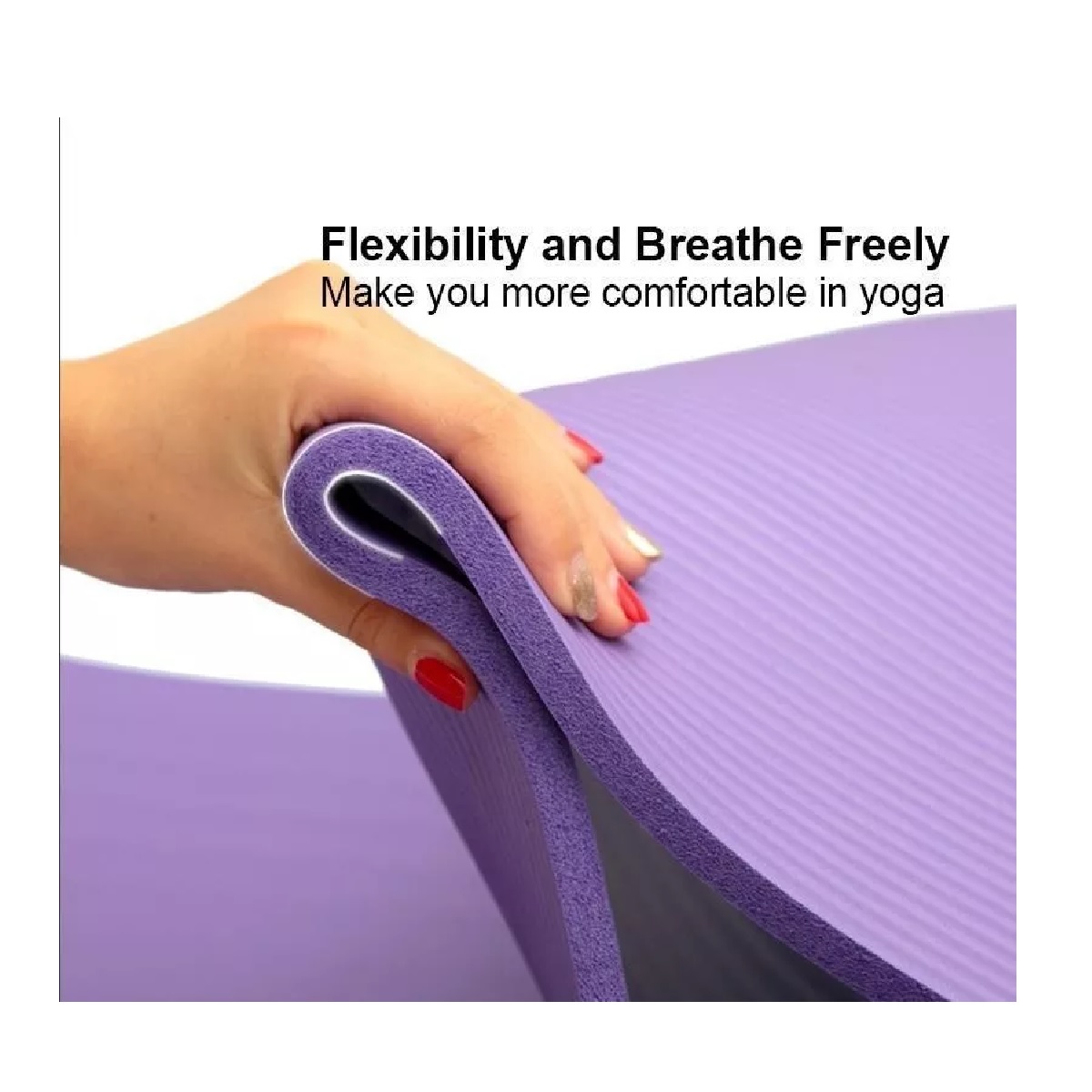 Tapete Para Yoga Ejercicio Entrenamiento Relajacion Fitness Purpura