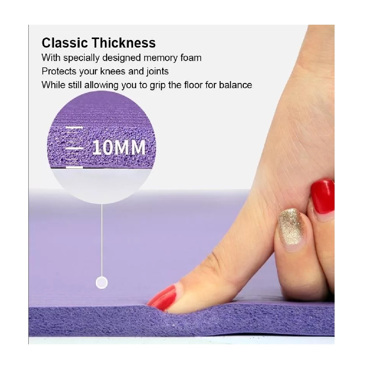 Tapete Para Yoga Ejercicio Entrenamiento Relajacion Fitness Purpura