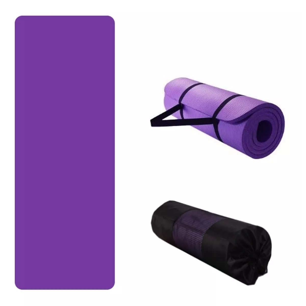 Tapete Para Yoga Ejercicio Entrenamiento Relajacion Fitness Purpura
