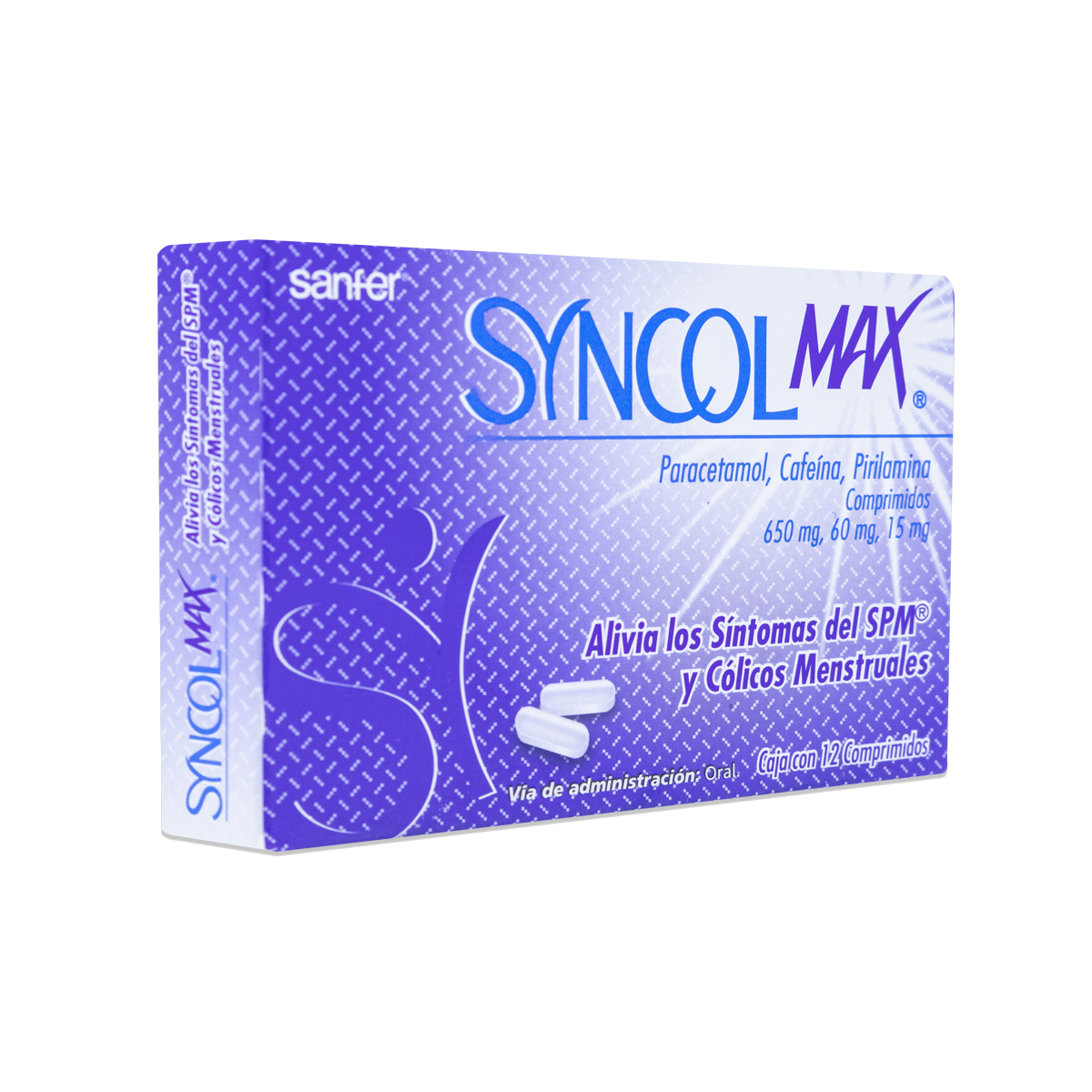 SYNCOL MAX, CAJA CON 12 COMPRIMIDOS, SANFER