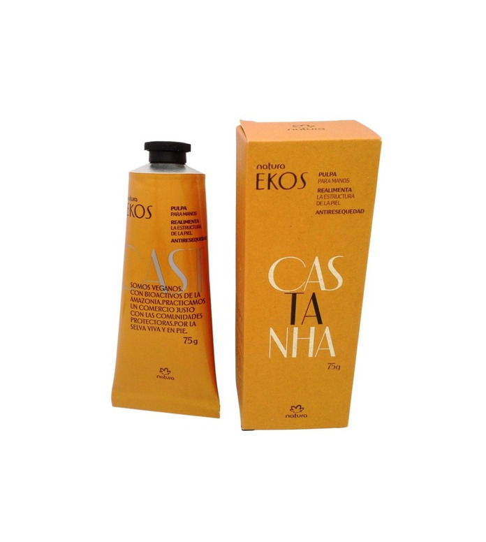 Pulpa para manos Castaña Ekos Natura 3 piezas de 75g