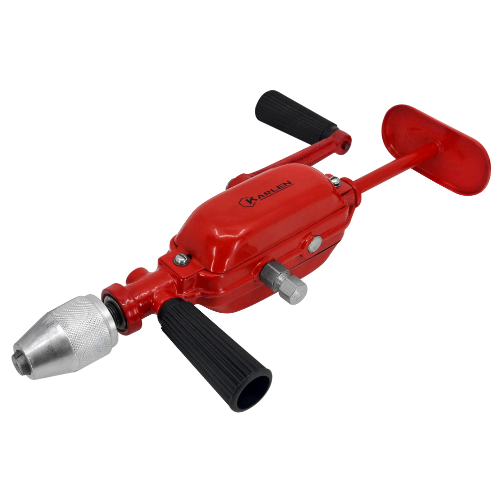 Taladro De Mano Capacidad 13 mm Dos Velocidades Karlen Perforación manual altamente eficiente y versátil Este taladro de mano es ideal para trabajos de bricolaje en el hogar