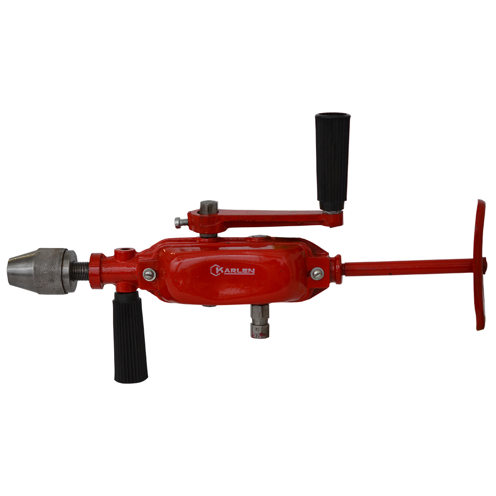 Taladro De Mano Capacidad 13 mm Dos Velocidades Karlen Perforación manual altamente eficiente y versátil Este taladro de mano es ideal para trabajos de bricolaje en el hogar