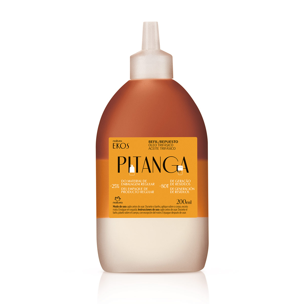 Repuesto Aceite Trifásico para el Cuerpo Pitanga Ekos Natura 200ml