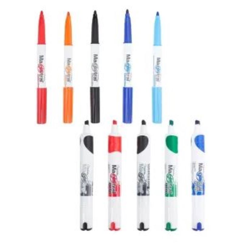 Marcador para Pizarrón Blanco Azor 669943 + Estuche + Accesorios