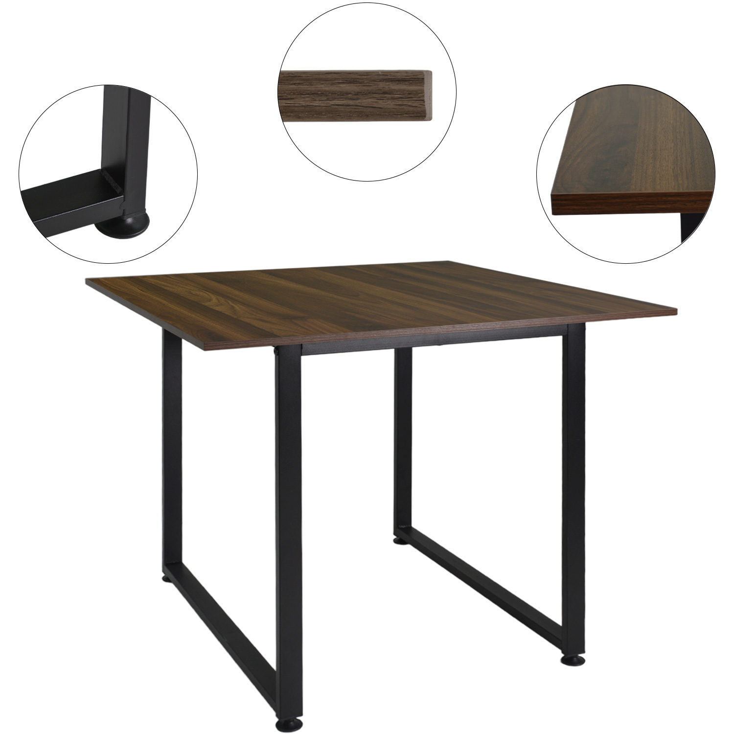 Mesa Comedor Industrial Minimalista 90 X 90 Cm
