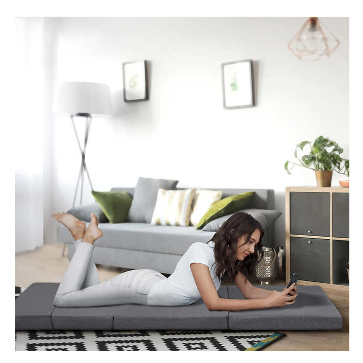 Colchoneta Plegable Novaform Espuma Repelente Individual