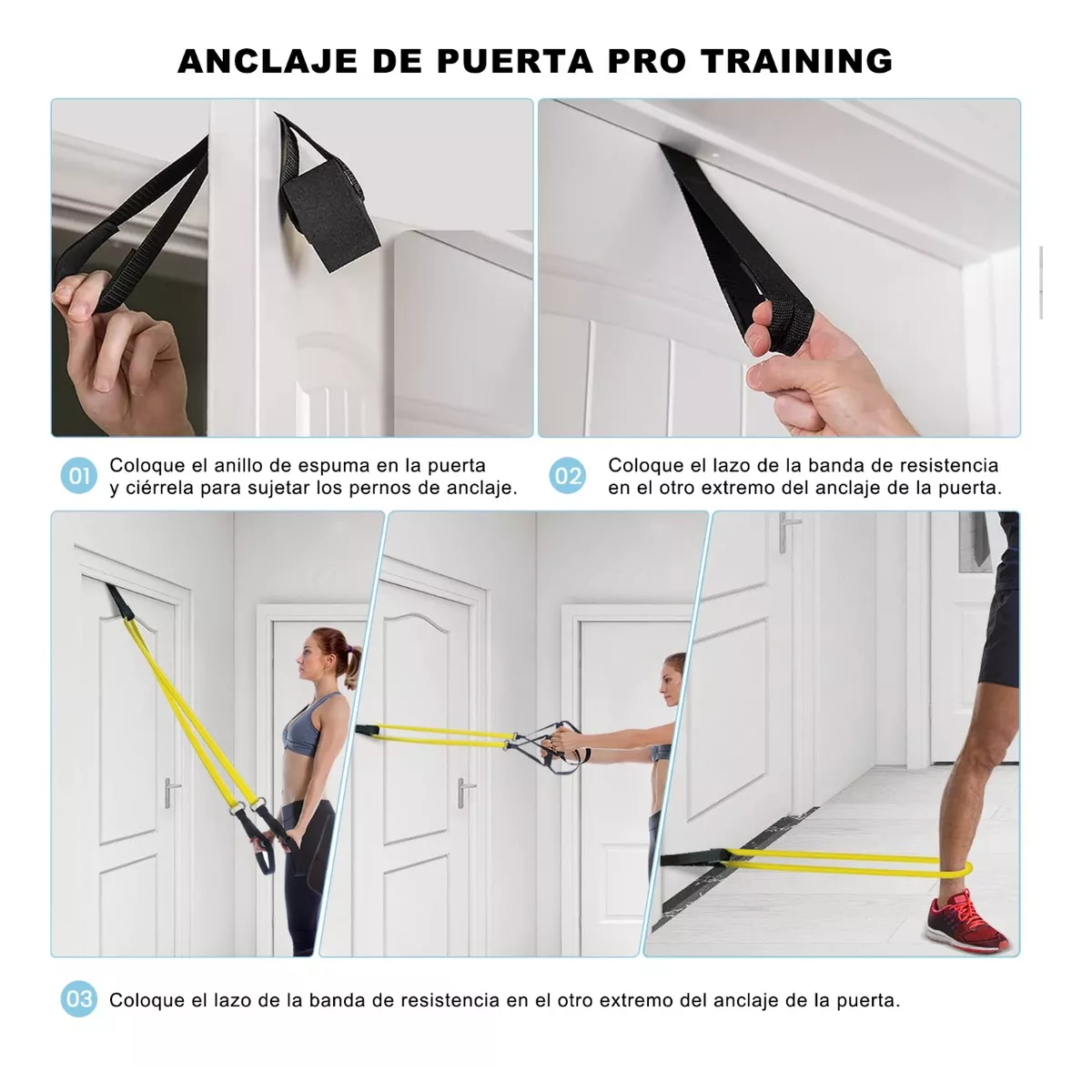 Kit De 4 Bandas Elasticas Ejercicio Liga De Resistencia