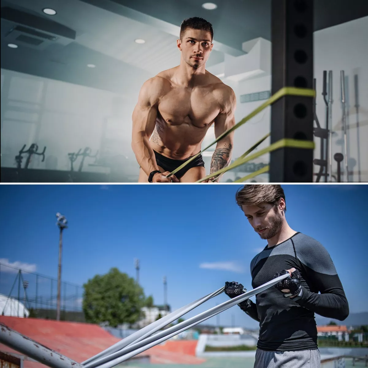 Kit De 4 Bandas Elasticas Ejercicio Liga De Resistencia