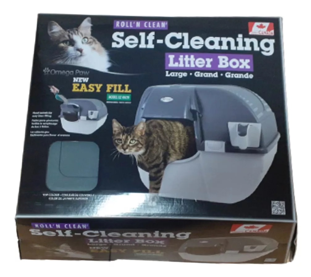 Caja de Arena Para Gato Autlimpiable Omega Paw Grande Arenero