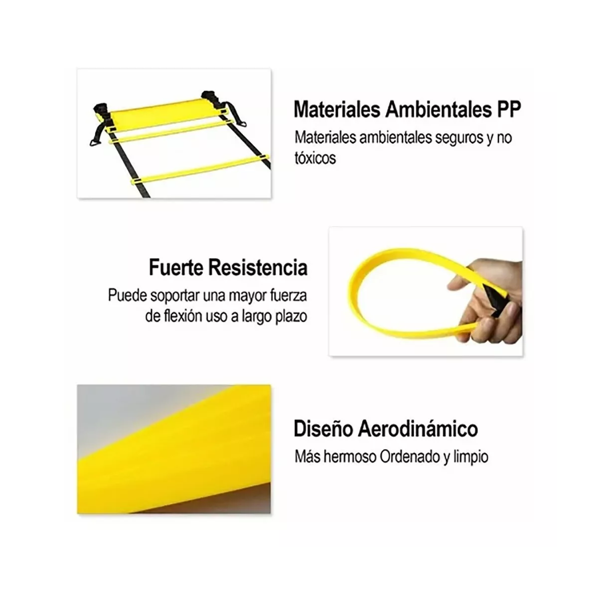 Kit Entrenamiento Deportes Platos Conos Escalera Agilidad 48 Pzas