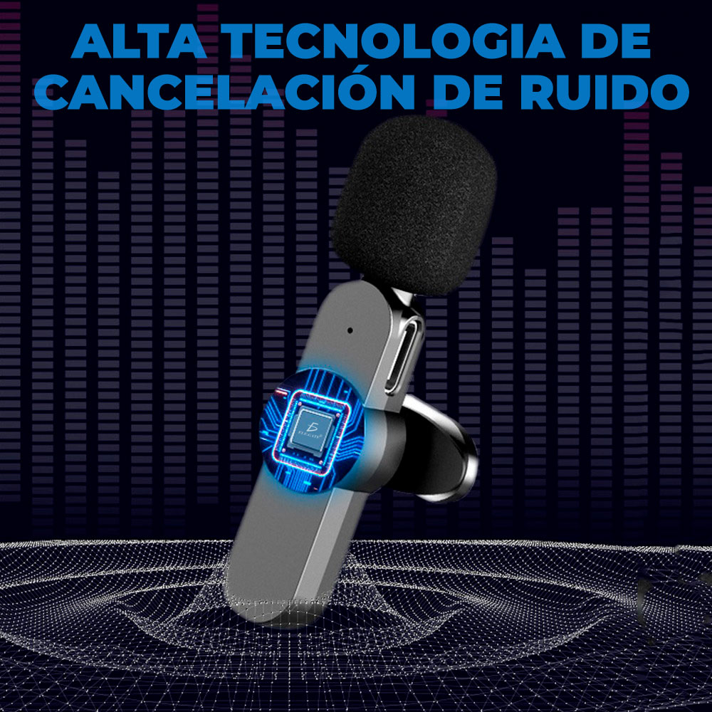 Microfono de solapa inalambrico