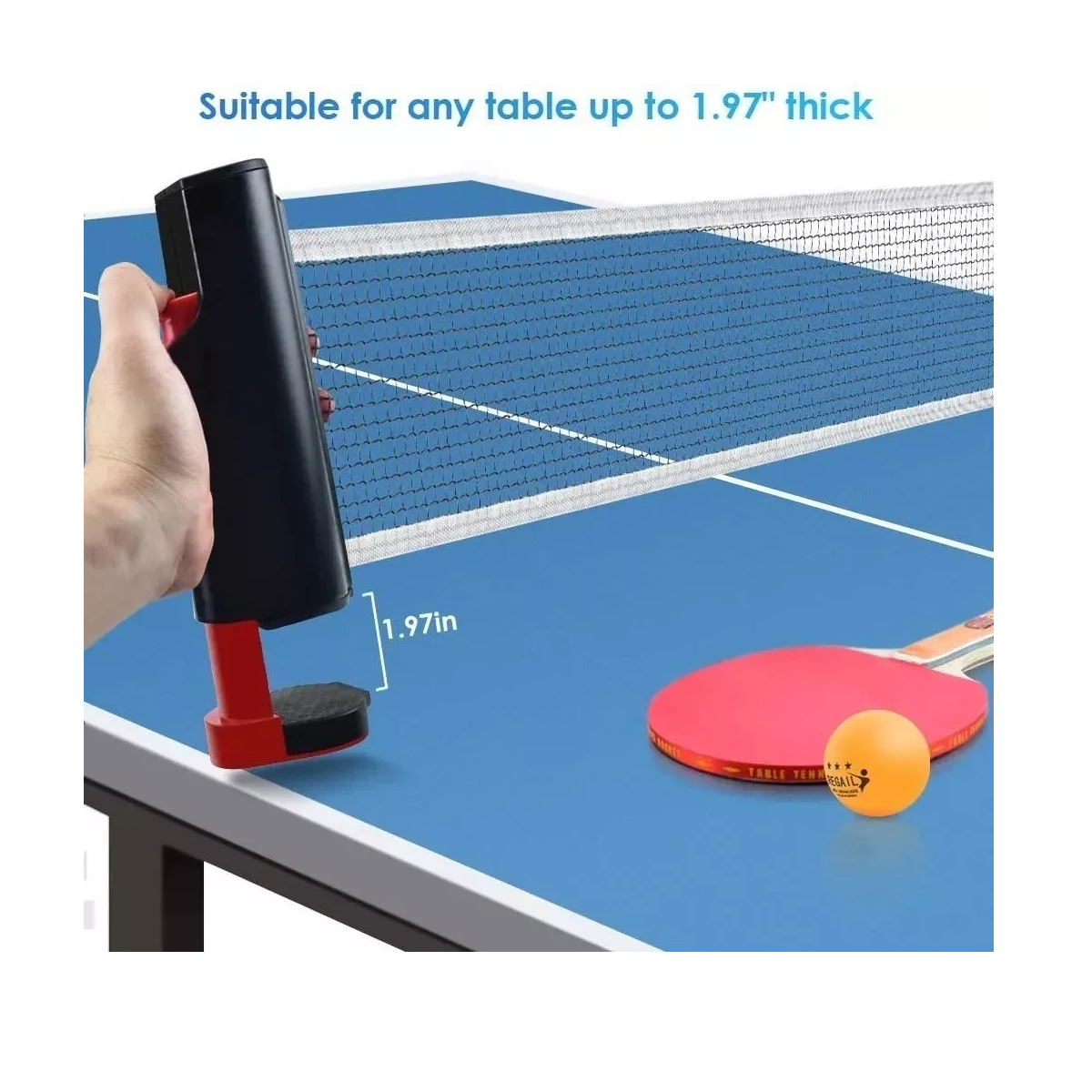 Juego De Paletas De Tenis De Mesa Rojo Para Ping Pong Ajusta