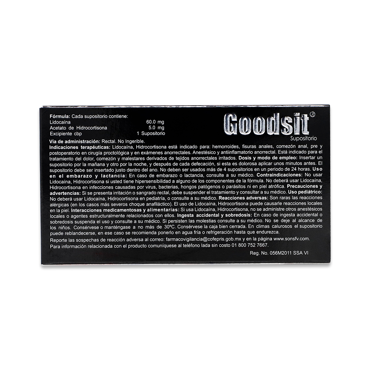 GOODSIT SUPOSITORIO, CAJA CON 6 SUPOSITORIOS, SONS