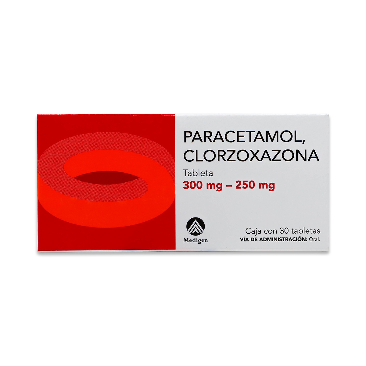 PARACETAMOL CLORZOXAZONA, 30 TABLETAS, MEDIGEN