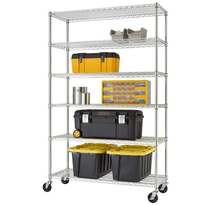 Estante De Alambre Trinity 1900509 6 Repisas Cromo