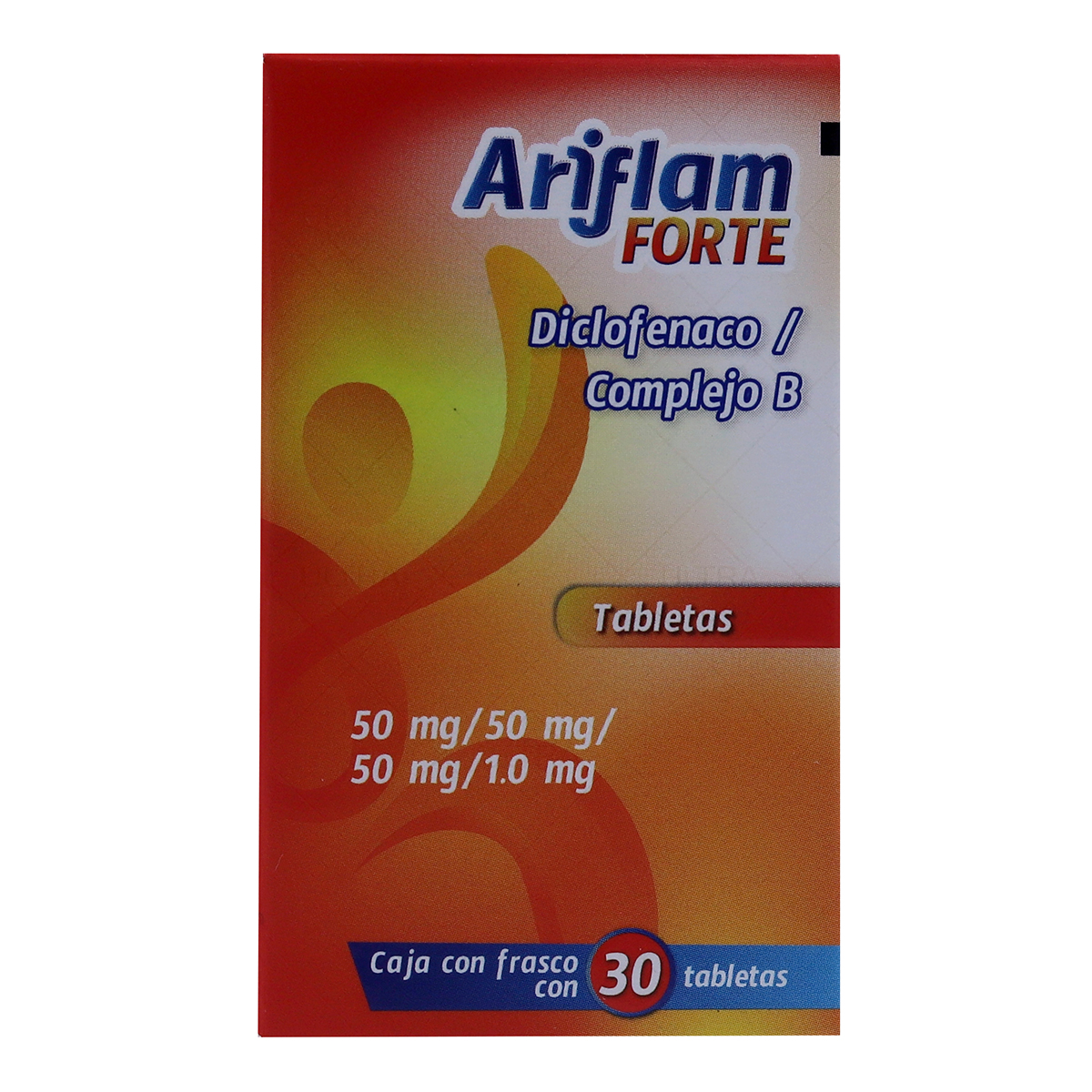 ARIFLAM FORTE 30 TABLETAS DICLOFENACO, COMPLEJO B ULTRA