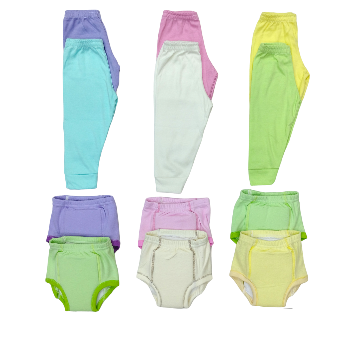 Set Control Esfinter Guardería 6 Pantalones- 6 Calzón Entrenador