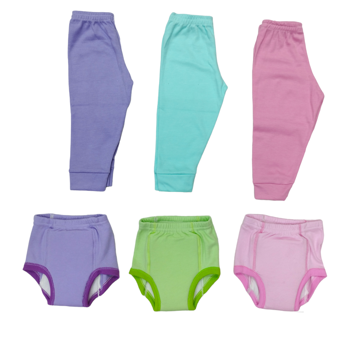 Kit Control Esfinter Guardería 3 Pantalones- 3 Calzon Entrenador