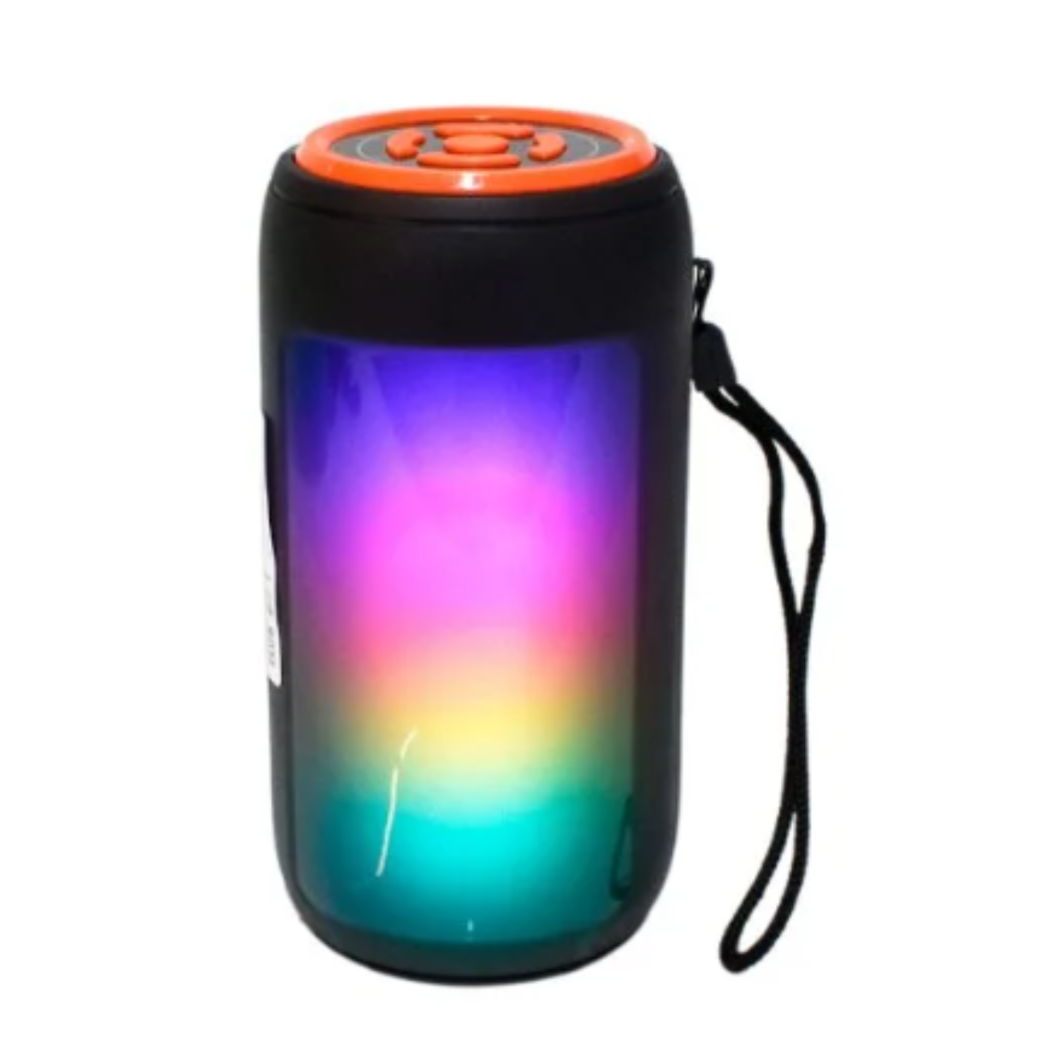 Bocina Bluetooth cilíndrica luz LED portátil 2 pulgadas