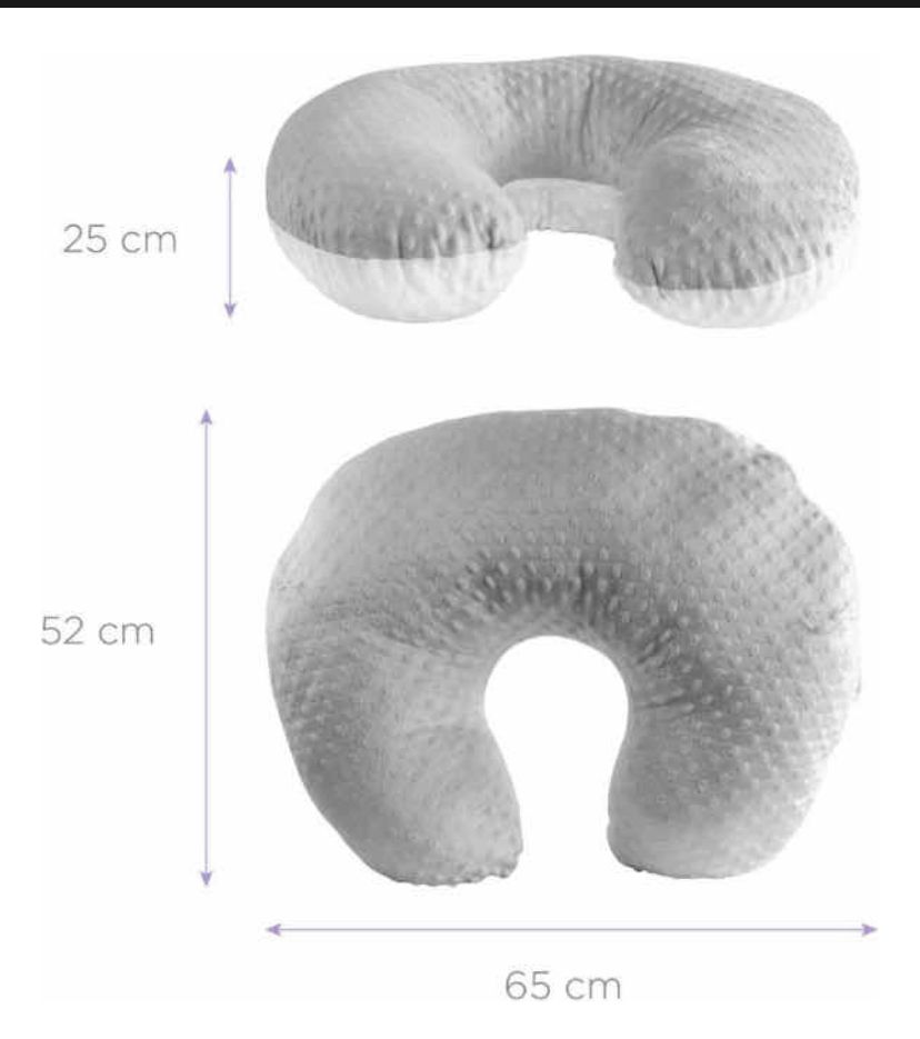 Cojín O Almohada Lactancia De Bebé O Maternidad, Con Cierre 
