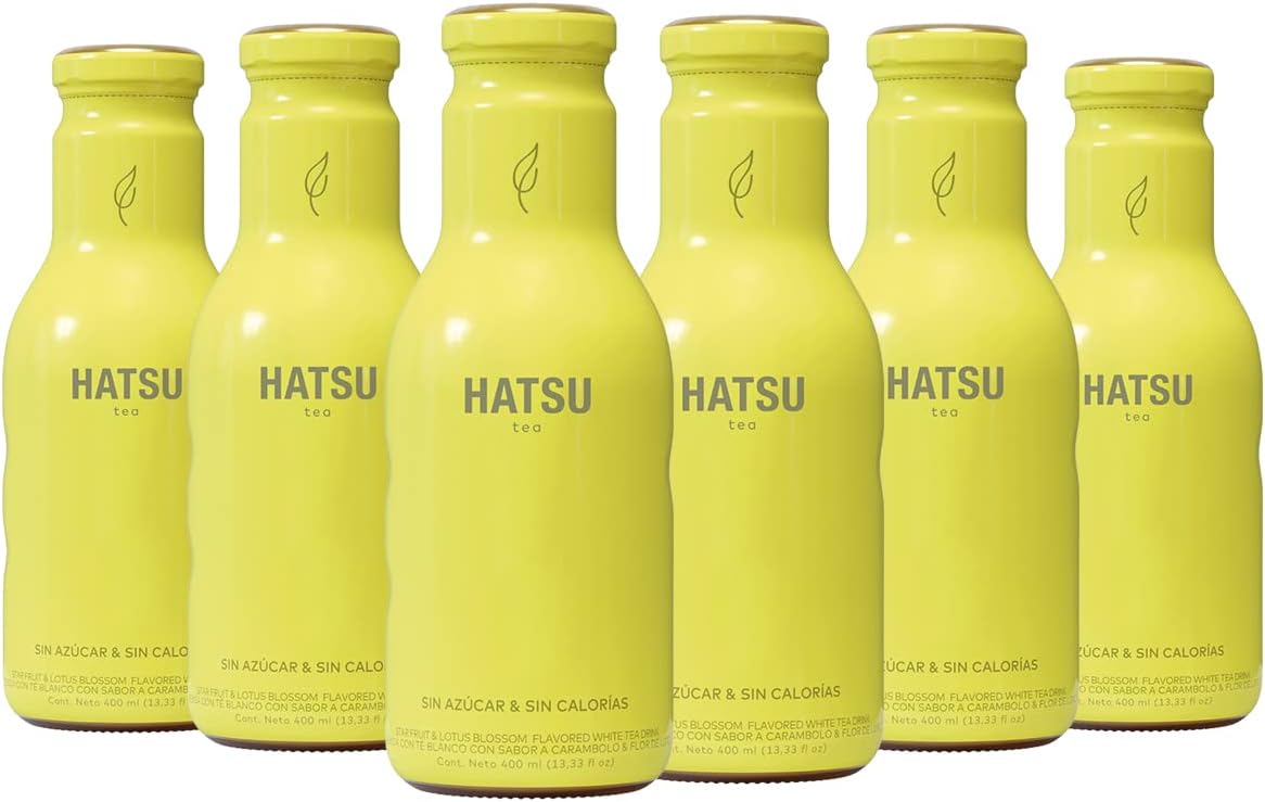 TÉ AMARILLO HATSU CAJA CON 6 BEBIDAS 