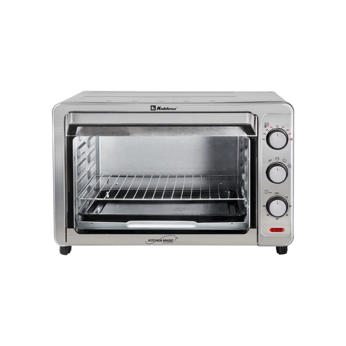 Horno Eléctrico de Convección Koblenz HKM-1500 S/ 3 Programas de Cocción que Permiten Asar, Gratinar, Dorar y Tostar