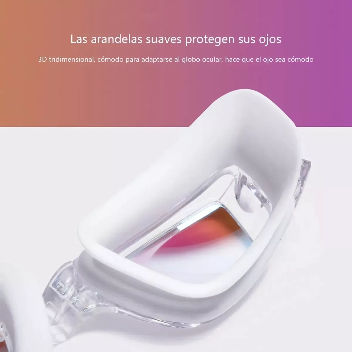 Gogles Natacion Arena Gafas Sin Fugas Protecci Uv Antiempaño Blanco