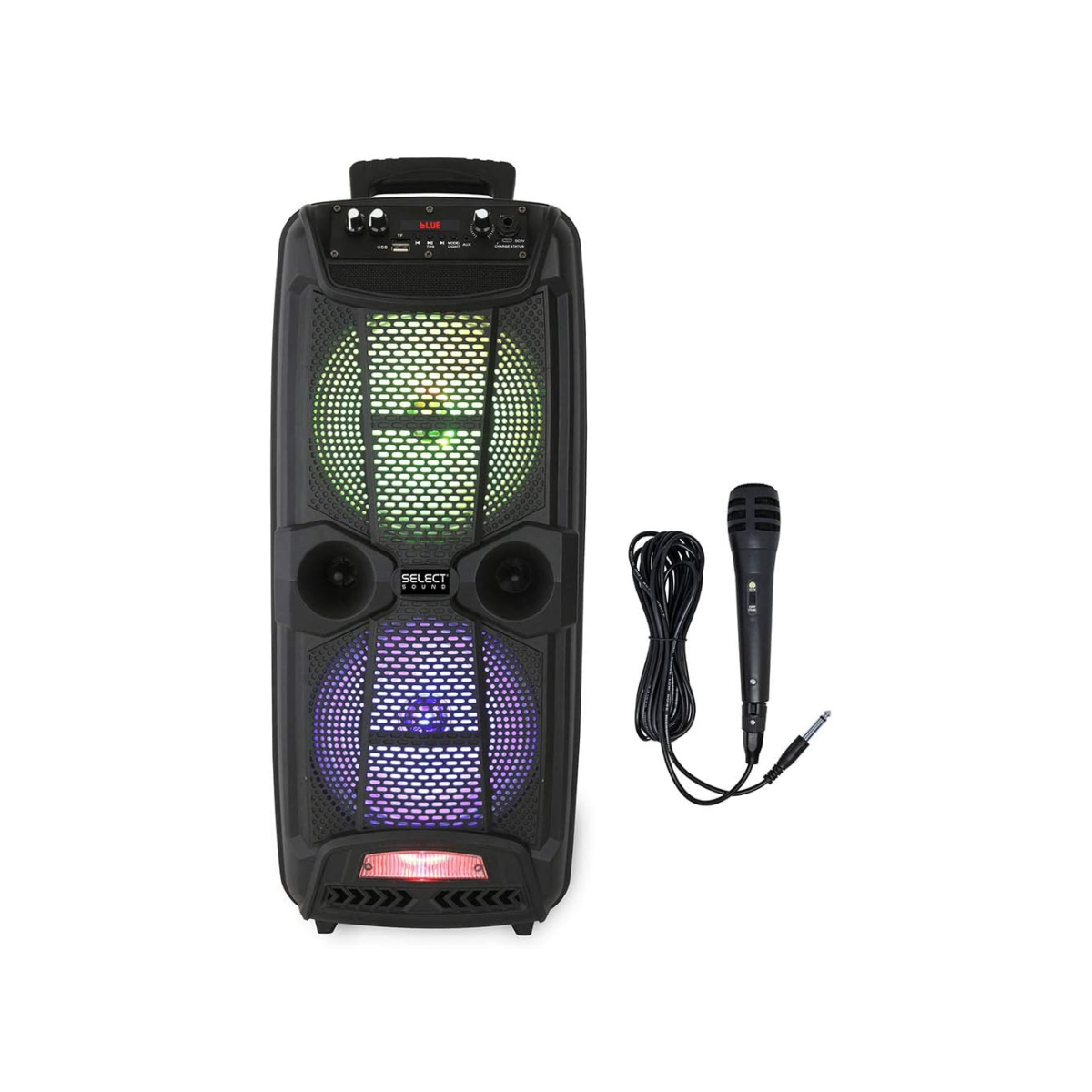 Bafle Inalambrico Iron/ Select Sound BT1708/ Portátil con Bluetooth/ micrófono Incluido/ Color Negro