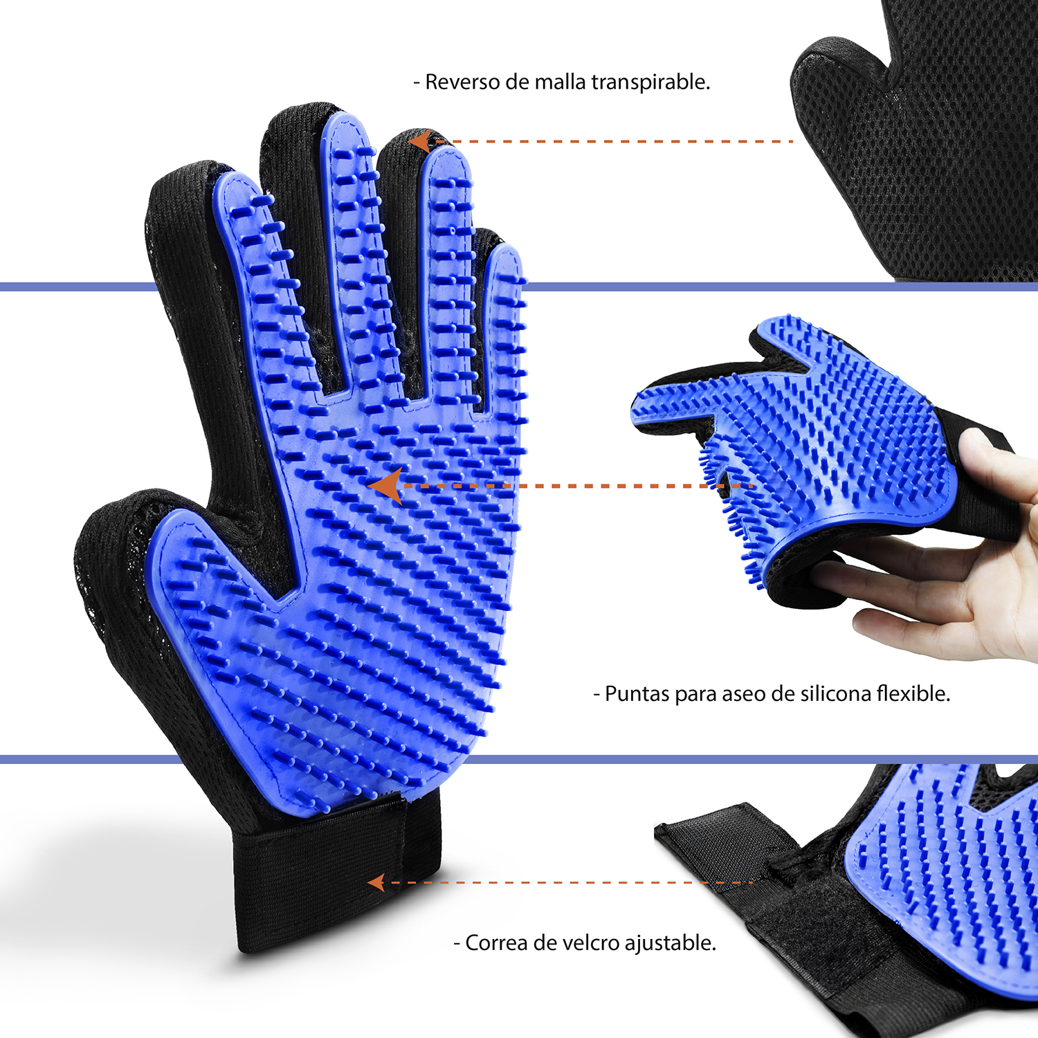 Par de Guantes Removedor de Pelo 